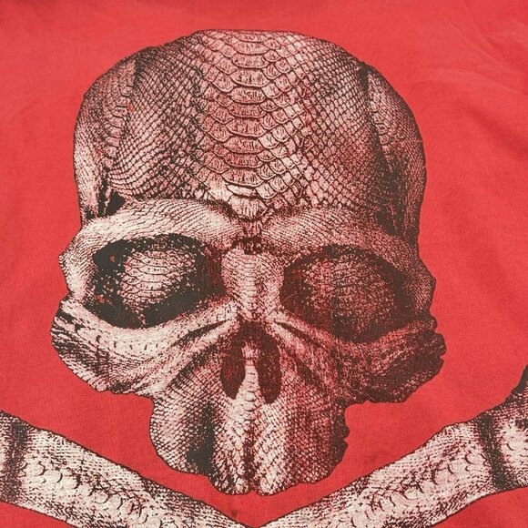 Black Island Skull Skeleton Crossbones Tshirt Men Size L Halloween Horror Devil - Picture 3 of 12